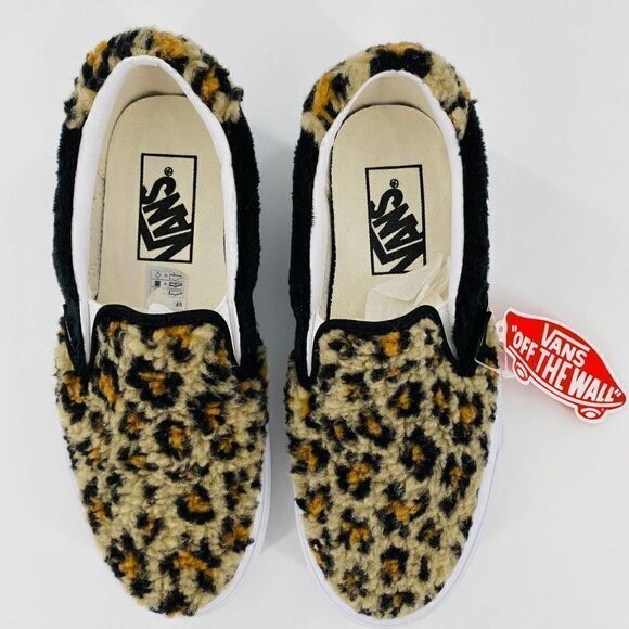 VANS Sherpa Slip-On 59 Sneakers Leopard Print Size 5.5 - Picture 9 of 11